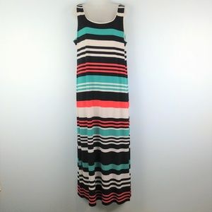 Jessica Howard Women's Striped Sleeveless Maxi XL